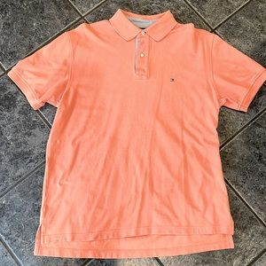 Tommy Hilfiger orange  Mens polo .  Size large